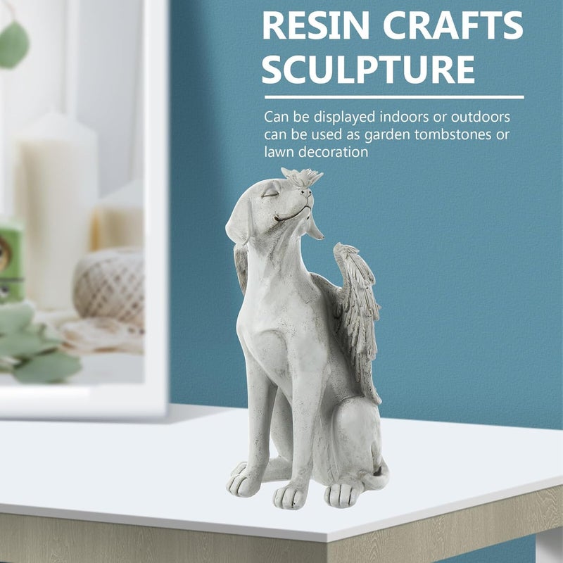 Priority based order prep WOONEKY Resin Angel Dog Memorial Statue for Pets Hand-cast Pet Grave Tribute Stone with UV Resistant Finish Outdoor Garden Headstone for Dog Bereavement and Remembrance All storage space compatible Care processed raw material Proper storage environment All-round well-engineered practical build Varied available picks Integrated local logistics High strength upgraded material Gulf approved global quality Ergonomic build Certified local stock Shop & home all-space compatible Medium weight Temp resistant Fixed delivery schedule Dust tight seal Treated anti-rust metal Market popular practical build Personal & public compatible Local supply chain stock User feedback upgraded quality Widely used design Classic trendy design picks Field test upgraded craftsmanship Stable base - Image 3