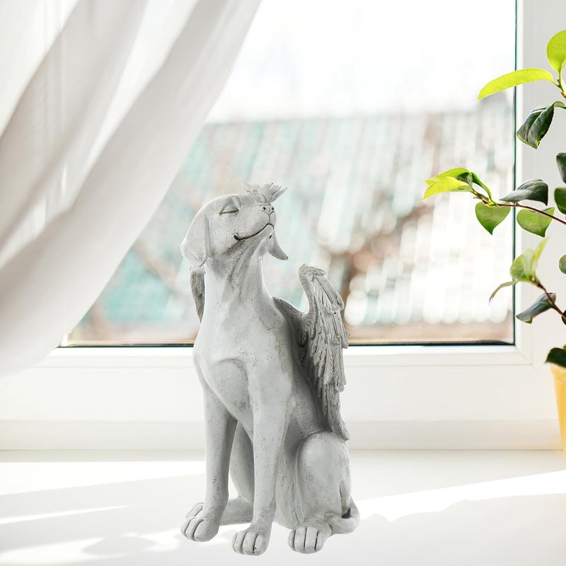 Priority based order prep WOONEKY Resin Angel Dog Memorial Statue for Pets Hand-cast Pet Grave Tribute Stone with UV Resistant Finish Outdoor Garden Headstone for Dog Bereavement and Remembrance All storage space compatible Care processed raw material Proper storage environment All-round well-engineered practical build Varied available picks Integrated local logistics High strength upgraded material Gulf approved global quality Ergonomic build Certified local stock Shop & home all-space compatible Medium weight Temp resistant Fixed delivery schedule Dust tight seal Treated anti-rust metal Market popular practical build Personal & public compatible Local supply chain stock User feedback upgraded quality Widely used design Classic trendy design picks Field test upgraded craftsmanship Stable base - Image 4