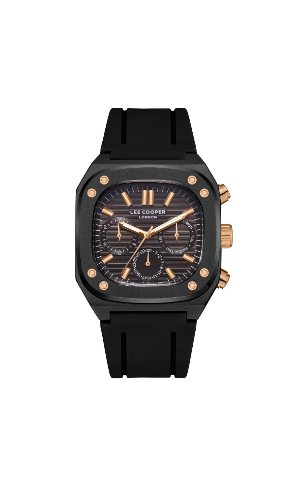 لي كوبر Men's Silicone Multi Function Watch LC08022.651 - 42*48 mm