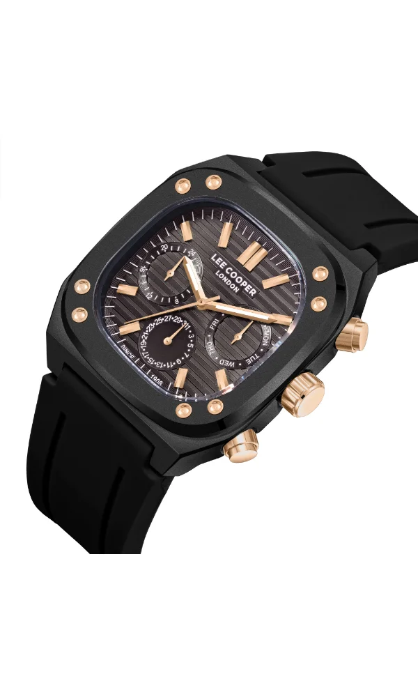 لي كوبر Men's Silicone Multi Function Watch LC08022.651 - 42*48 mm