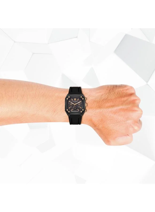 لي كوبر Men's Silicone Multi Function Watch LC08022.651 - 42*48 mm