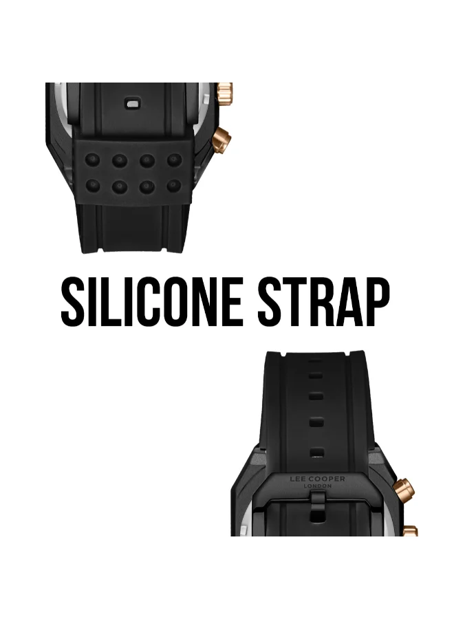 لي كوبر Men's Silicone Multi Function Watch LC08022.651 - 42*48 mm