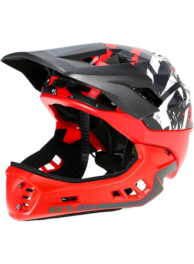 جي يو بي خوذة GUB قابلة للفصل – حماية كاملة للوجه مع إضاءة تحذيرية وفتحات تهوية M size: 54-57cm - Image 1