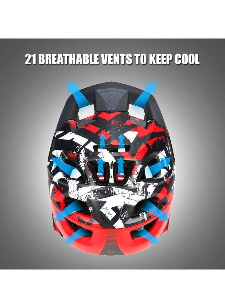 جي يو بي خوذة GUB قابلة للفصل – حماية كاملة للوجه مع إضاءة تحذيرية وفتحات تهوية M size: 54-57cm - Image 3