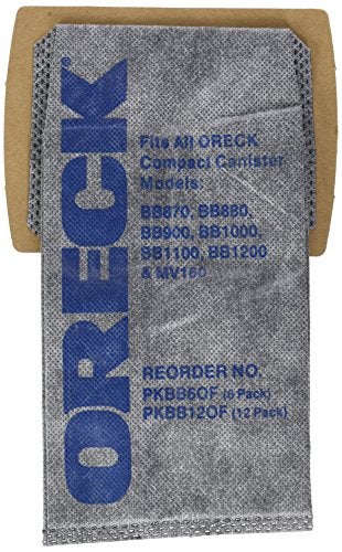 Oreck Buster B Charcoal Bags Pack of 12