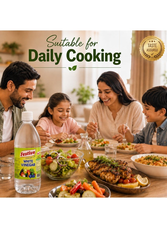 Festiva White Vinegar 1L - Multi Purpose Cooking Vinegar for Salads, Marinades, Pickling and Cleaning - Clear Vinegar - Image 5