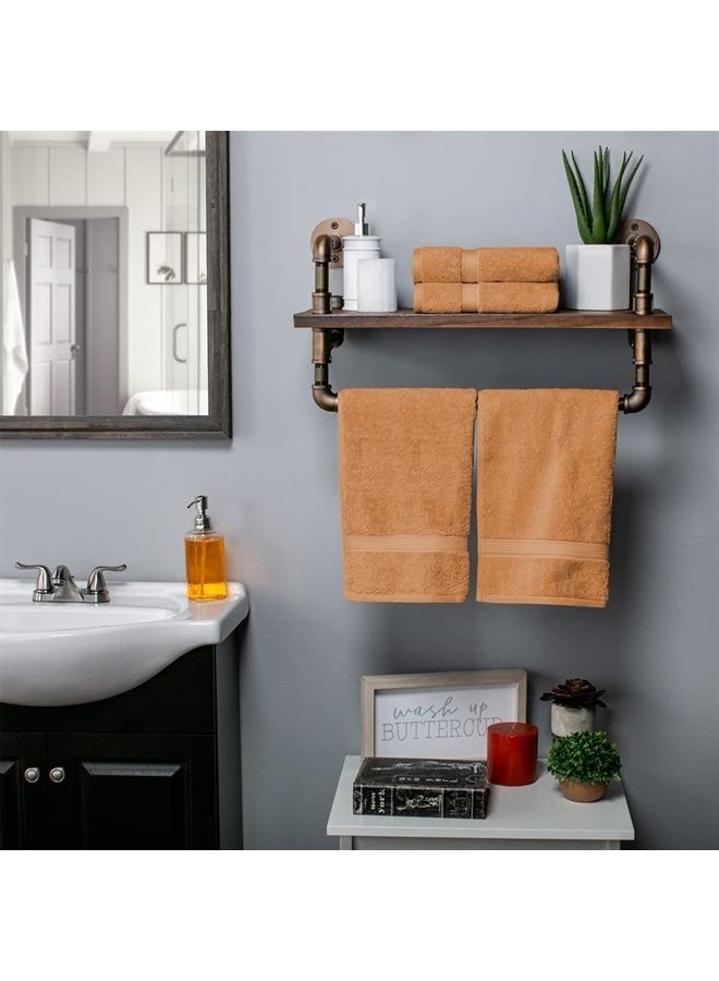 Superior Madison TS Set, Hand Towel 4-Pack, Rust, 4 Count - Image 2