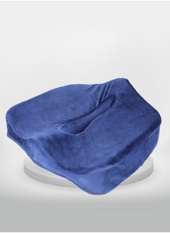 HT Medical coccyx seat, high quality American memory foam, for coccyx and lower back pain, suitable for office and home chairs, blue  - Image 1