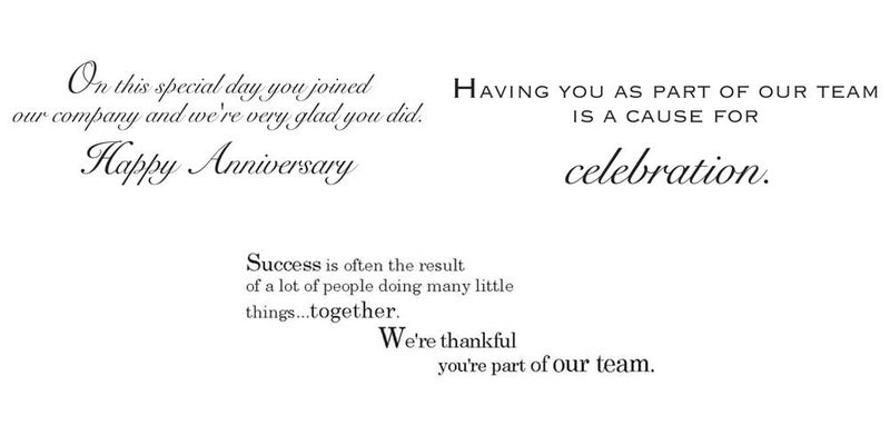 CEO Cards Work Anniversary Cards with Envelopes for Employees (25 Variety Assortment Pack – 3 Designs) Bulk Appreciation Greeting Card Set for Business - 5x7 Inch – Office, Work, Coworkers & Team (VP1701) - Image 2