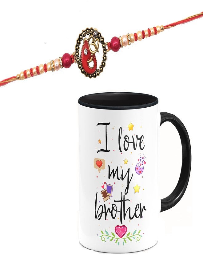 PrideKraft Gold Plated Ganesh Rakhi for Brother With Printed Mug| rakshabandhan fancy rakhi | Traditional Exclusive rakhi (Rakhi With Mug E) - Image 1