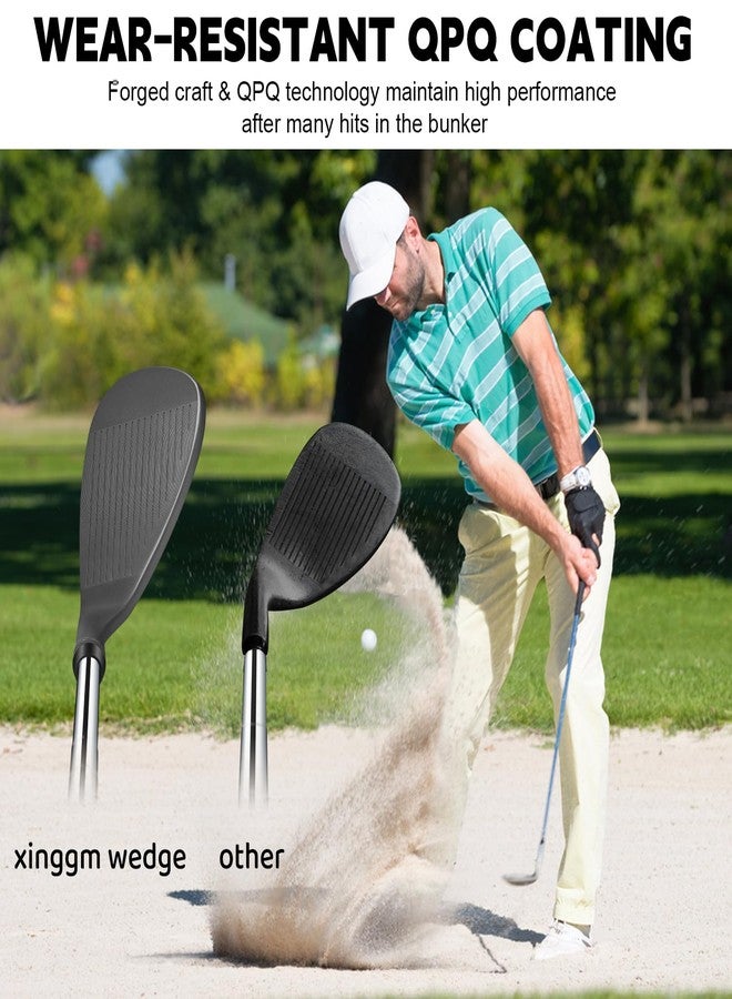 XINGGM Forged Golf Wedge Set for Men or Individual 48/50/52/54/56/58/60/68/70/72 Degree RH Gap Wedge Sand Wedge Easily Escape from Bunker,Milled Face for More Spin - Image 4