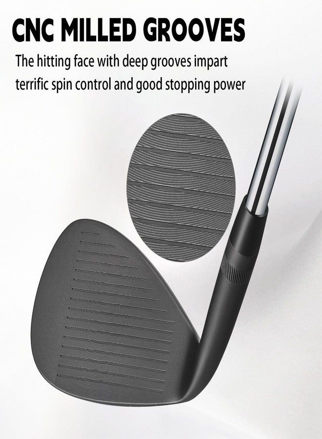 XINGGM Forged Golf Wedge Set for Men or Individual 48/50/52/54/56/58/60/68/70/72 Degree RH Gap Wedge Sand Wedge Easily Escape from Bunker,Milled Face for More Spin - Image 3