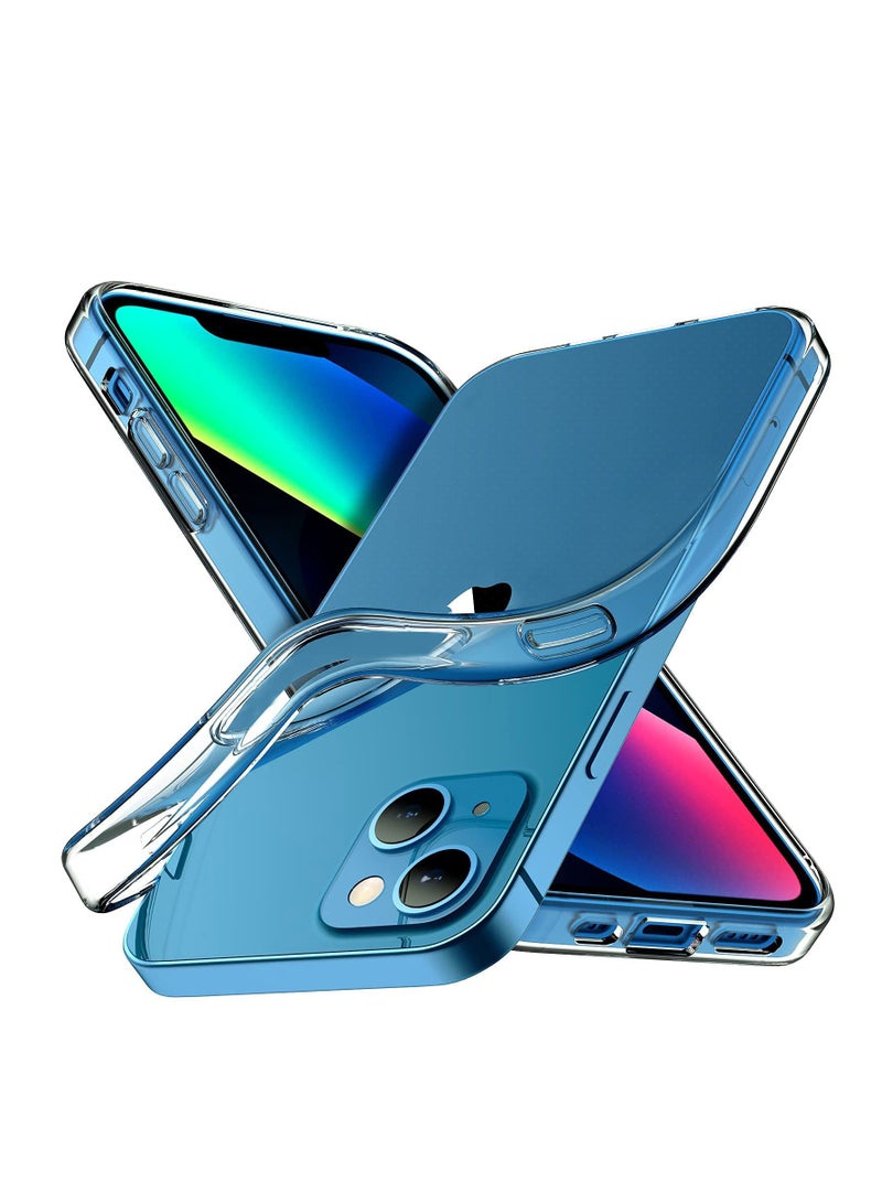 iPhone 14 Plus Case Ultra [Slim Thin] Scratch Resistant TPU Rubber Soft Silicone Protective Crystal Clear Case Cover for iPhone 14 Plus (Clear) - Image 2