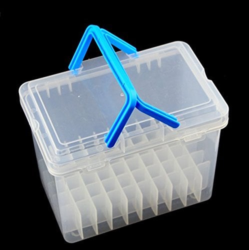 Chris.W Clear 60 Slot Plastic Carrying Case Holder Storage Organizer Box for Paint Sketch Markers - Fits Markers Pen from 15mm to 18mm Diameter - Image 2