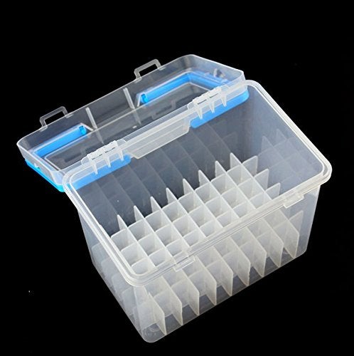 Chris.W Clear 60 Slot Plastic Carrying Case Holder Storage Organizer Box for Paint Sketch Markers - Fits Markers Pen from 15mm to 18mm Diameter - Image 4