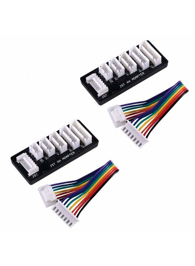 AOICRIE 2pcs RC Product JST-XH-2-6S Lipo Battery Charge Balance Board, JST XH Board Balance Expansion Charger Adapter gor RC 6S LiPo Battery Charge - Image 1