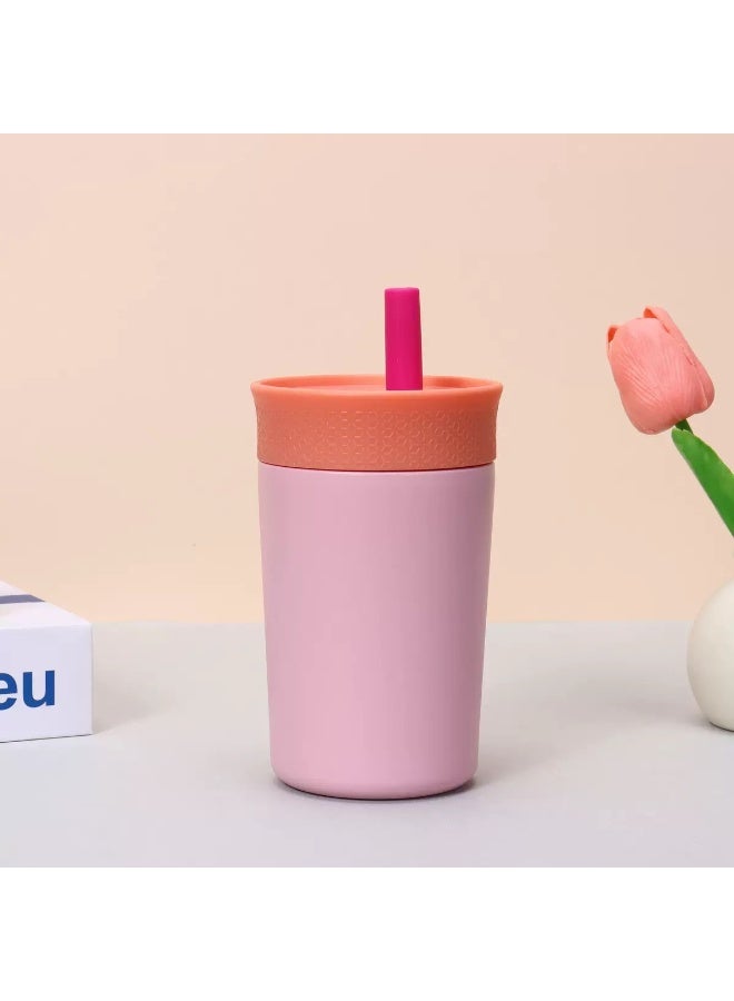 Kawkab Kids Mini Insulated Mug - 304 Stainless Steel Insulated Mug with Silicone Straw for 3 years and up - Image 1