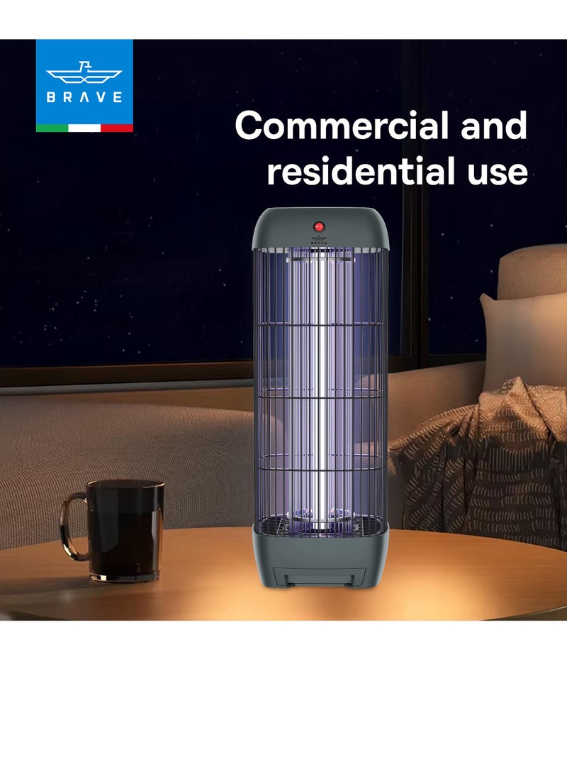 Brave Electric Insect Killer Bug Zapper 15W UV Lamp (1800V) | Powerful Mosquito Killer & Fly Trap | Silent Pest Control Light for Indoor & Outdoor Use | Home, Kitchen, Bedroom, Office, Garden, Patio & Restaurant | Grey - Image 5