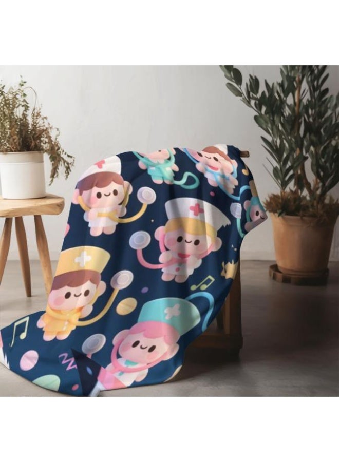 عام Wisdom Fairy (أحدث) بطانية رقيقة من الفانيلا (دافئة ومريحة، ومناسبة للنوم، واستخدام اللعبة، وإزالة الغبار والرمل) 150 سم * 200 سم - 115 - Image 3