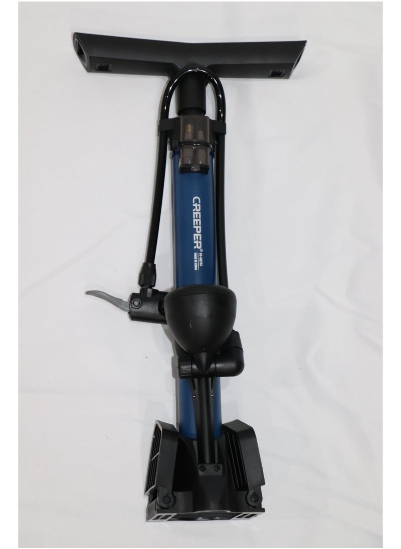 CREEPER Medium-sized manual bicycle pump with pressure gauge  - Image 1