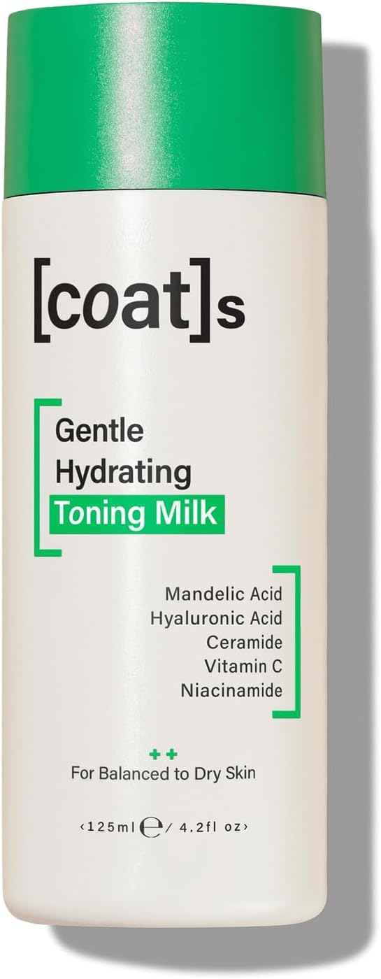 Coats Gentle Hydrating Toning Milk Hydrates Protects Exfoliates to Help Prevent Breakouts Dermatologically Approved Clinically Proven 125 ml