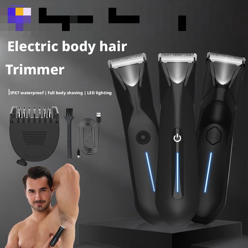 Electric Body Hair Trimmer for Men and Women, Waterproof USB Rechargeable - Image 2
