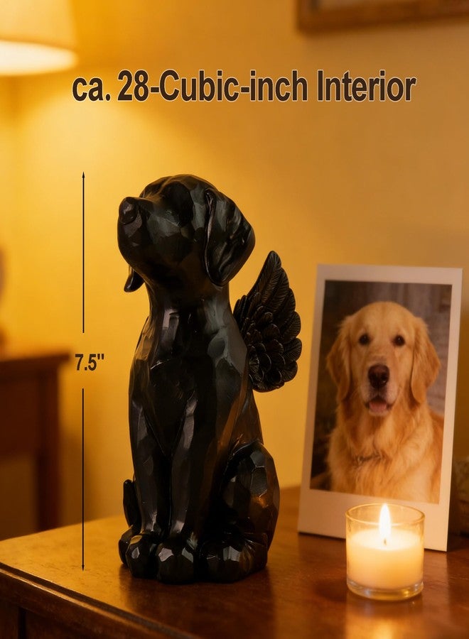 Pet Urns for Dogs, 7.5" 28 Cu/in Angel Dog Statue, Resin Decorative Urn for Dog Ashes Memorial for Dog Loss - Image 3