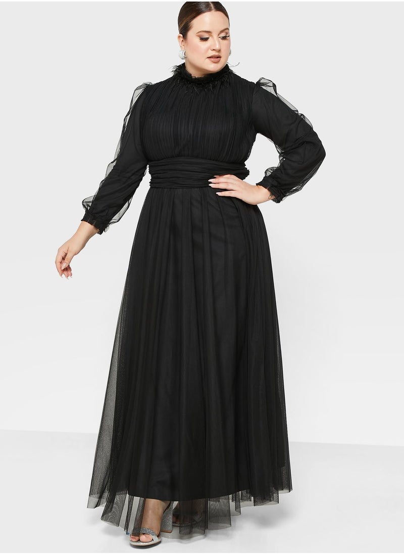 Khizana Plus size ruched detail dress  - Image 4