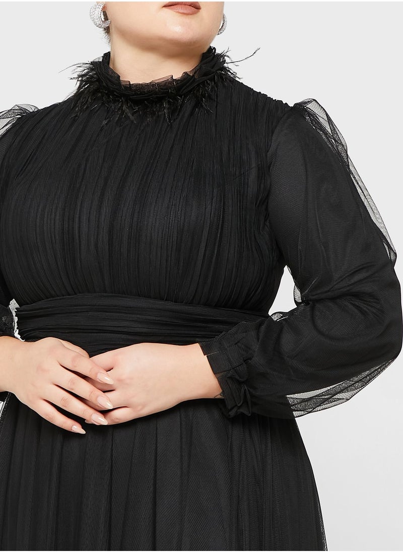 Khizana Plus size ruched detail dress  - Image 3