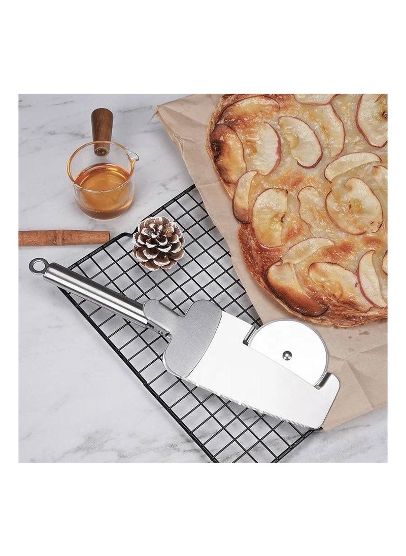 Master Chef - Stainless Pizza Cutter And Server - Image 1
