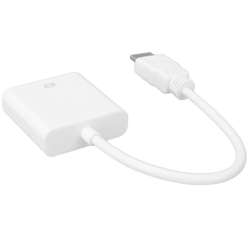 White VGA To HDMI Converter Cable With Strong Anti Interference For HDTV Projector - Image 3