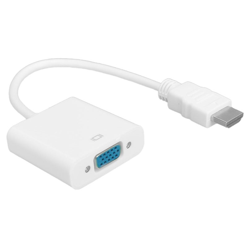 White VGA To HDMI Converter Cable With Strong Anti Interference For HDTV Projector - Image 2