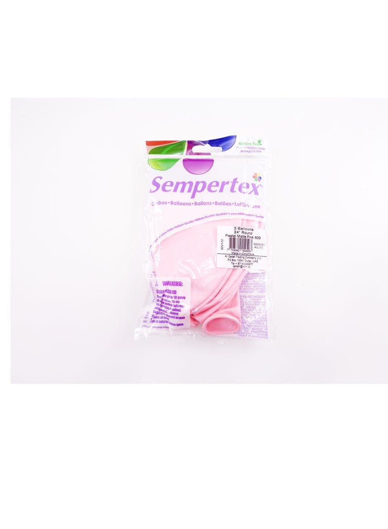 Sempertex 50g Latex Balloons, Matte Pastel Pink - Image 3