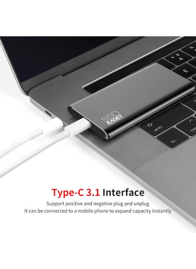 NIBEMINENT Portable Type-C USB 3.1 Solid State Drive Grey  - Image 4