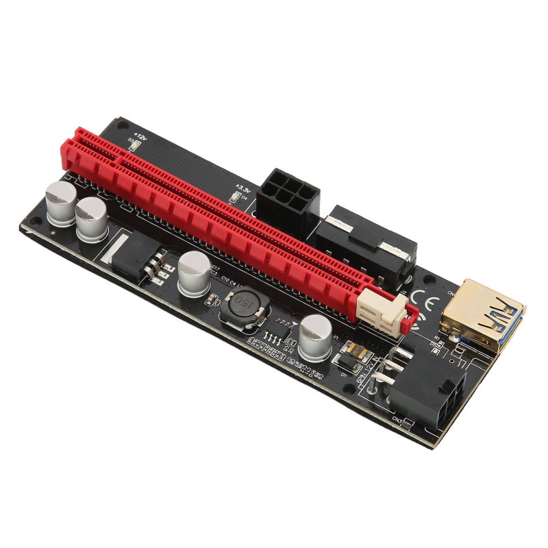 كبل USB3.0 رايزر PCIE بطولية 60 سم: من جهات الاتصال المطلية بالذهب - بطاقة محول موقدة بتصميم إبزاز ثابت لأجهزة تعدين الإيثريوم، فتحات PCIE على اللوحة الأم وأنظمة Win Linux Os X - Image 3