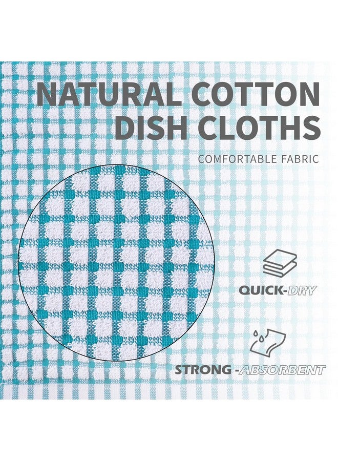 Oeleky Dish Cloths for Kitchen Washing Dishes, Super Absorbent Dish Rags, Cotton Terry Cleaning Cloths Pack of 8, 12x12 Inches - Image 5