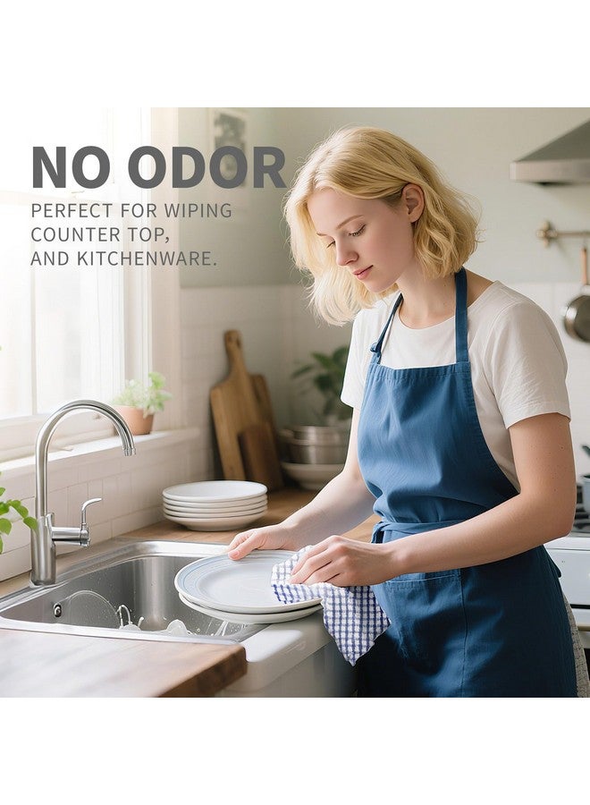 Oeleky Dish Cloths for Kitchen Washing Dishes, Super Absorbent Dish Rags, Cotton Terry Cleaning Cloths Pack of 8, 12x12 Inches - Image 3
