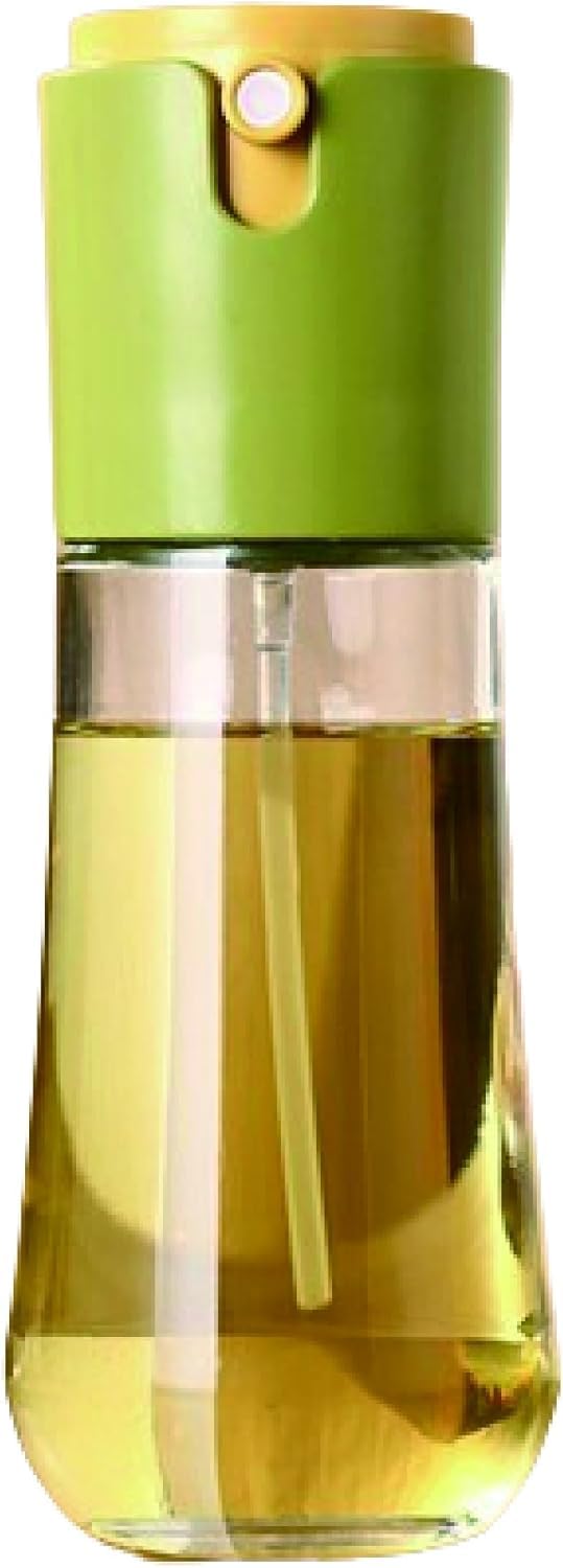 ISEAU 2 in 1 Oil Sprayer and Oil Dispenser Oil Pots For Kitchen Olive Oil Sprayer Bottle 300Ml For Cooking Kitchen BBQ Air Fryer Salad Frying Baking Oil Mist Sprayer Bottle Green - Image 2