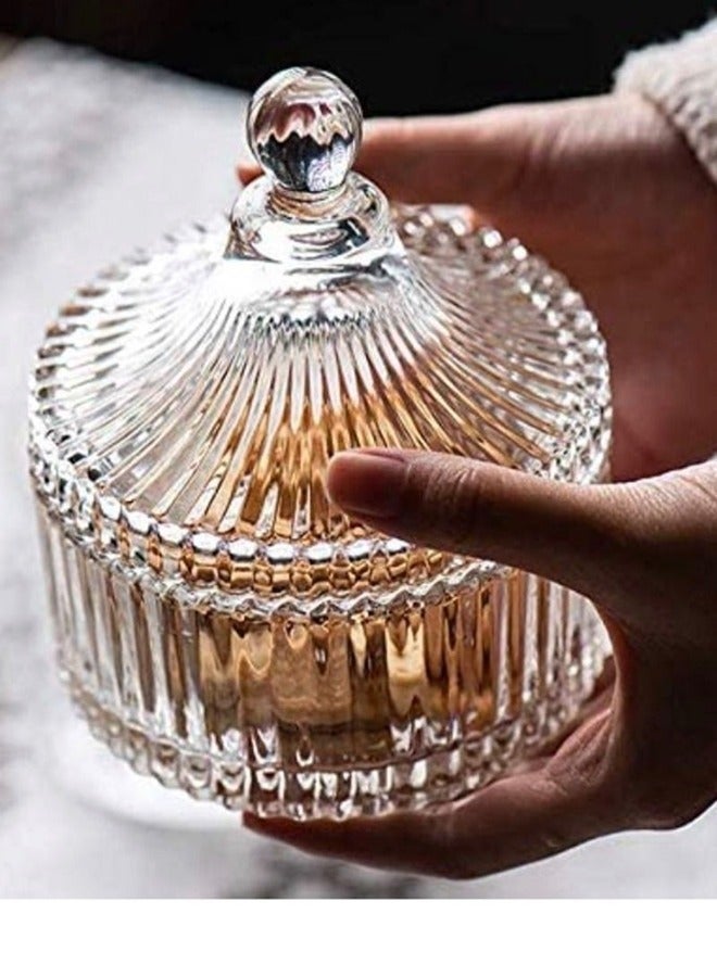 Green Apple 2pes Date Bowl With Lid Glass - Image 4