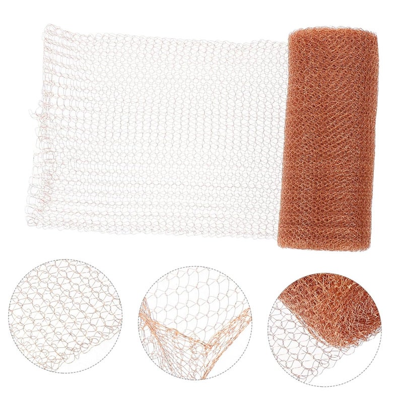Copper Mesh Roll 1 Roll for Distilling Laboratory Industrial Versatile Hole Filler - Image 4