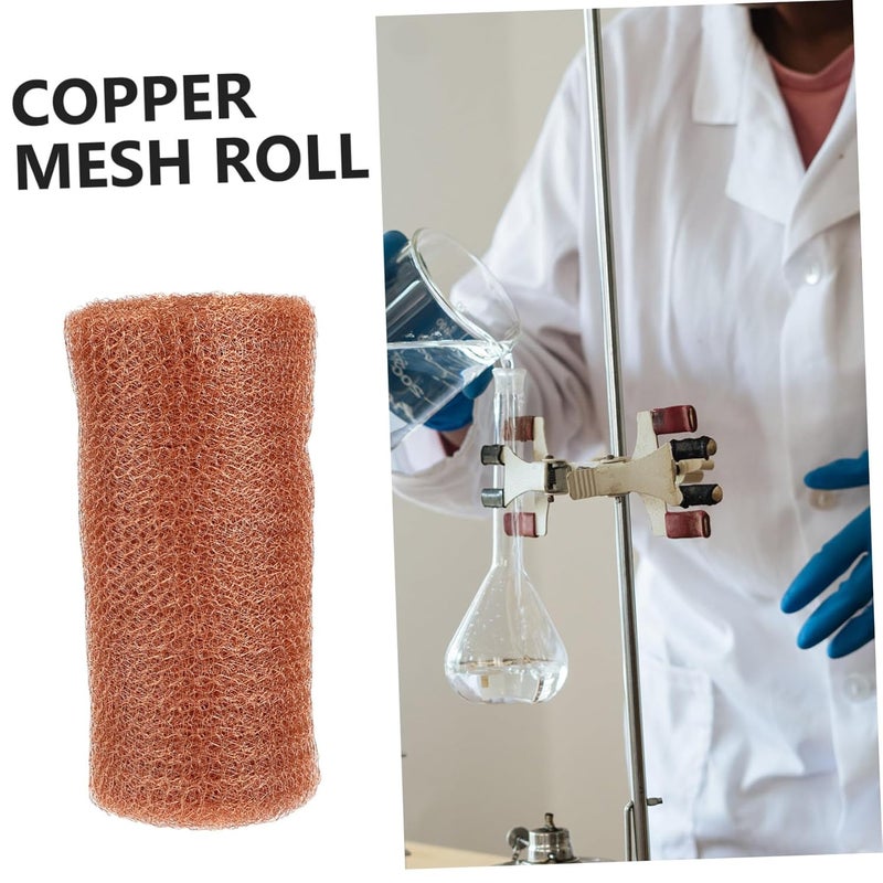 Copper Mesh Roll 1 Roll for Distilling Laboratory Industrial Versatile Hole Filler - Image 5