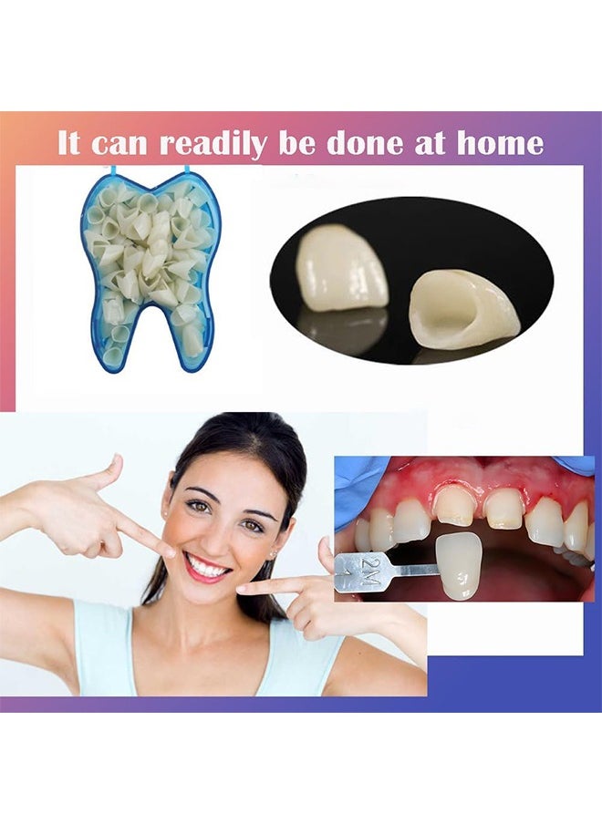 Ocean Resin Denture False Teeth 50 Pcs, Teeth Crown Resin Denture For Patients With Oral Cavity Loss, Temporary Resistible Crown of Teeth with Different Sizes Oral Care Anterior Crown (Front Teeth)  - Image 2