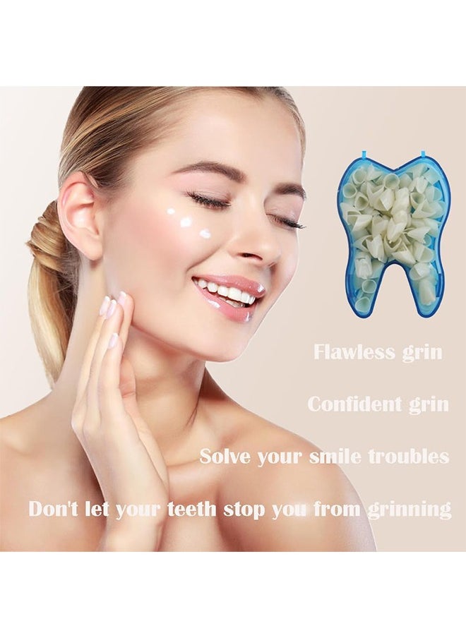 Ocean Resin Denture False Teeth 50 Pcs, Teeth Crown Resin Denture For Patients With Oral Cavity Loss, Temporary Resistible Crown of Teeth with Different Sizes Oral Care Anterior Crown (Front Teeth)  - Image 5