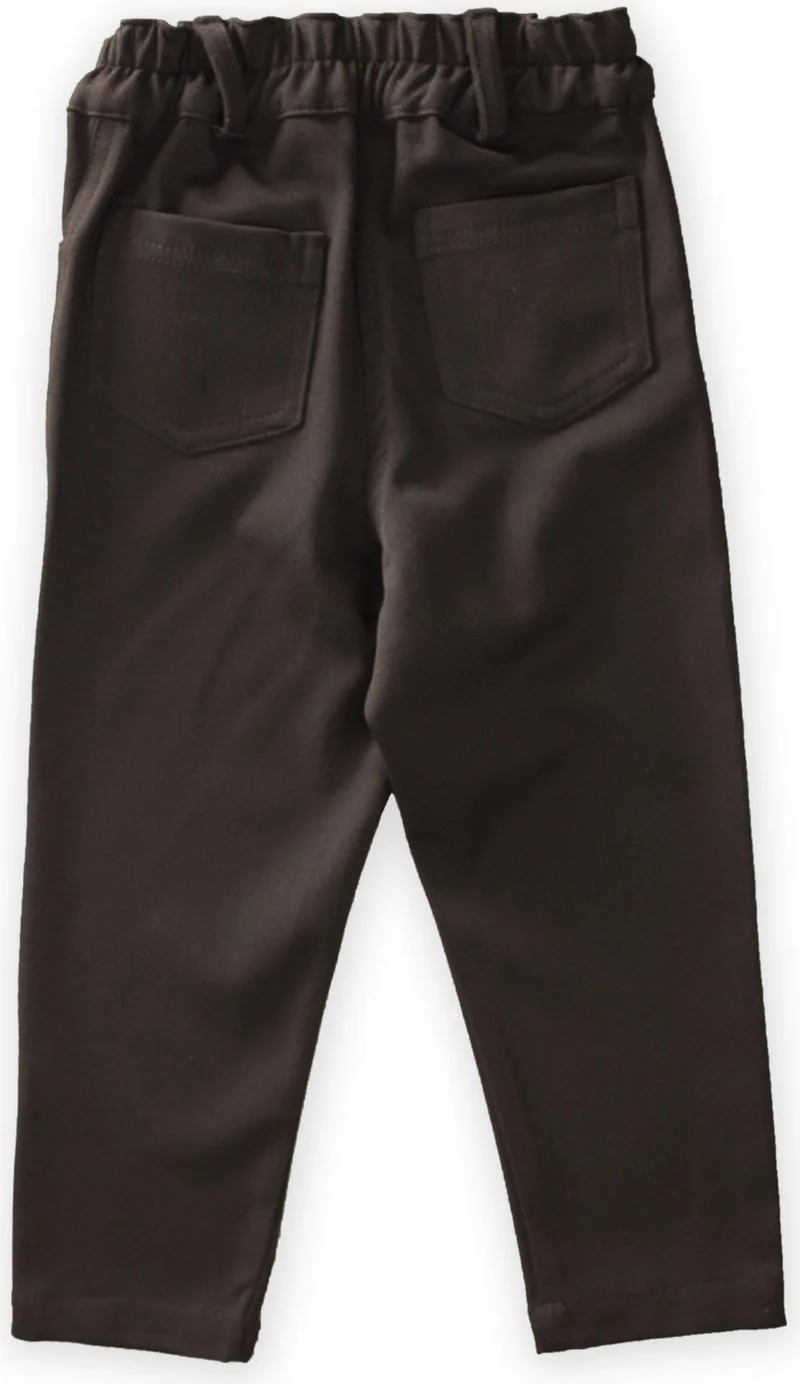 Cigit Lycra Gabardine Trousers Brown
