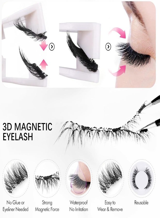 Suicune Magnetic Eyelashes with Applicator - Reusable No Glue False Eyelashes, Natural Looking Magnetic Lashes Kit for Beginners - Image 5