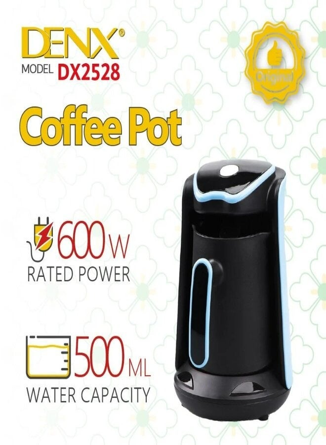 Denx 500ml 600W Turkish Coffee Maker Blue - Image 3