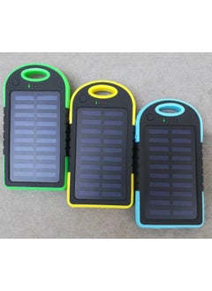 Outdoor Small Three-proof Solar Charging Treasure Camping Lamp 5000 MA Solar Mobile Power Direct-Color:Blue-Power Capacity:Marked 5000 Mah, Actual 5,000 Without Full Light