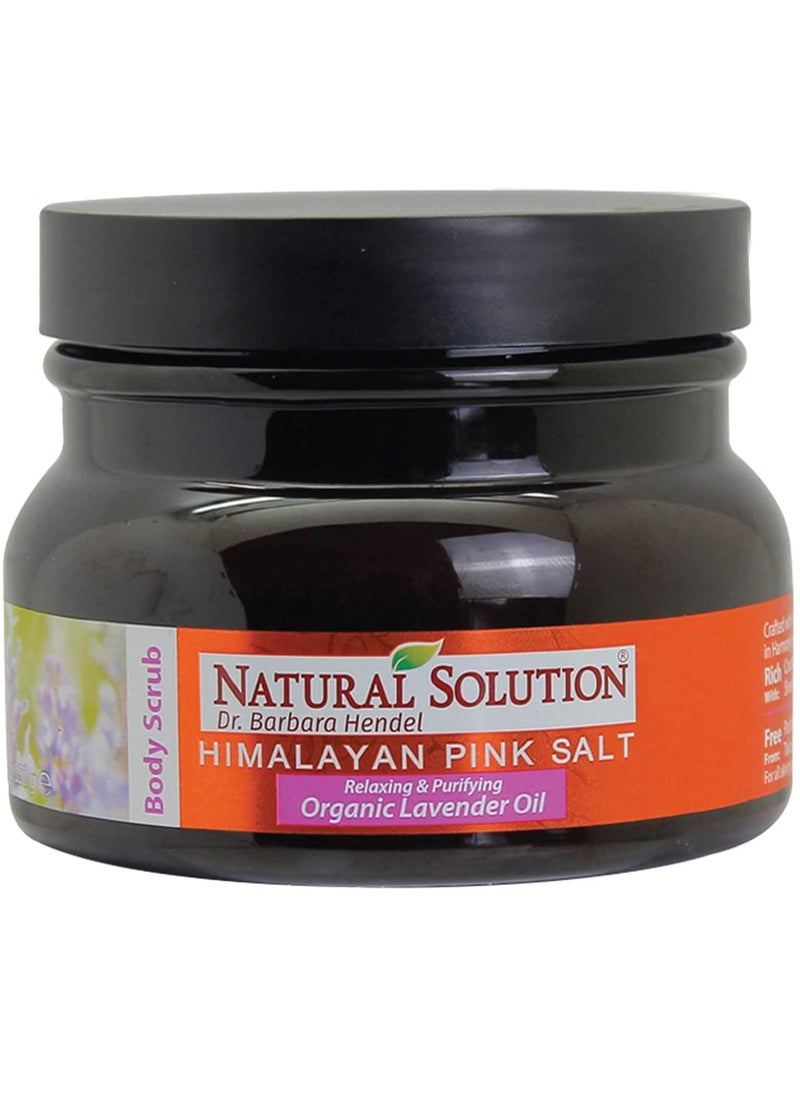 Natural Solution - Natural Solution Himalayan Pink Salt Body Scrub with Lavender Oil  Relax Purify  Reveal YoungerLooking Skin Every Day Exfoliating and Nourishing 123 oz - Image 1