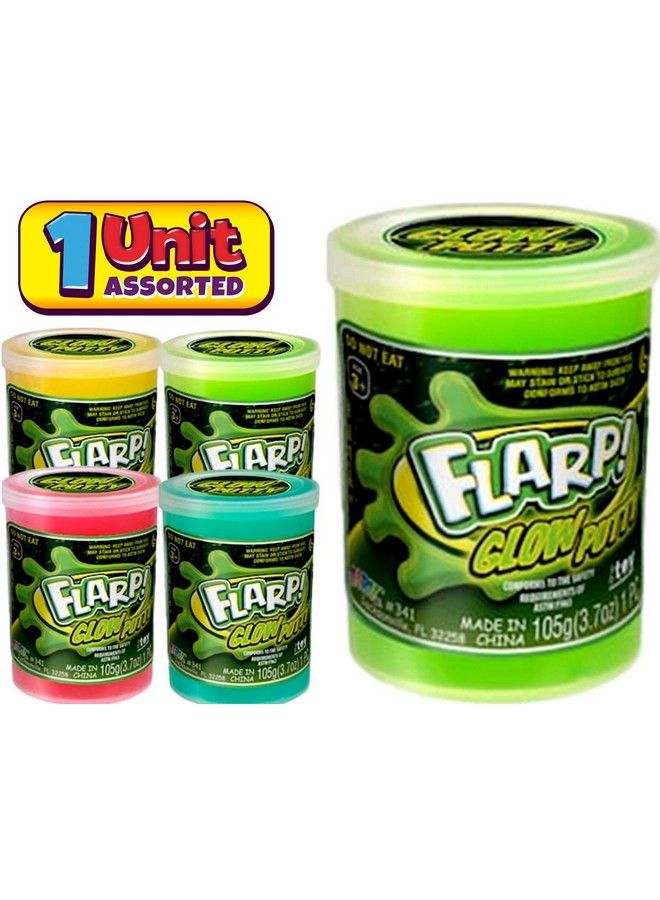 Ja-Ru فلاَرب بَتّي يتلألأ في الظلام معطر ضوضاء بَتّي (1 وحدة ألوان متنوعة) لُعبة لزجة لامعة بألوان نيون ضوضاء بَتّي سلايم لُعبة توتر للأطفال ذوي اضطراب فرط الحركة وتشتت الانتباه والتوحد هدية حفلة للأطفال الأولاد والبنات 3411A - Image 4