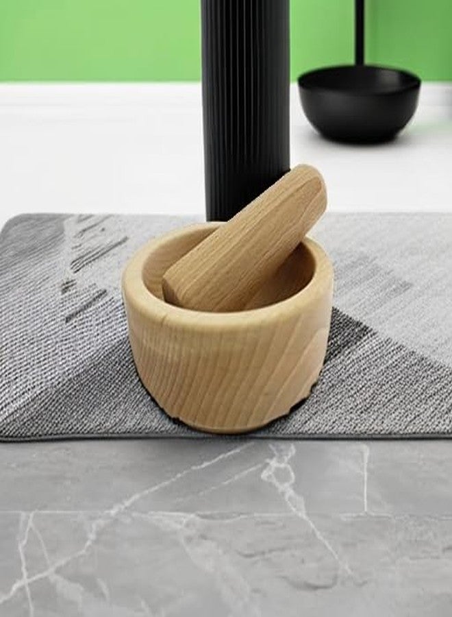 CALDER Paderno World Cuisine Beechwood Mortar and Pestle, Brown - Image 3